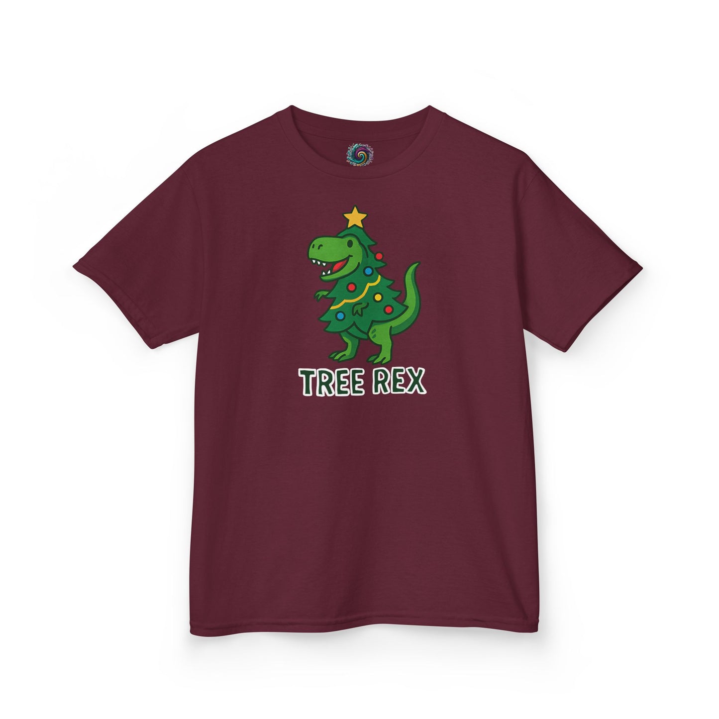 Tree Rex Kids’ Christmas T-Shirt – Cute Dino Holiday Tee