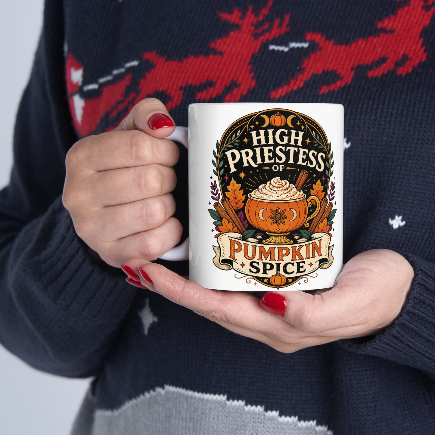 High Priestess of Pumpkin Spice Mug – 11oz & 15oz Fall Cup