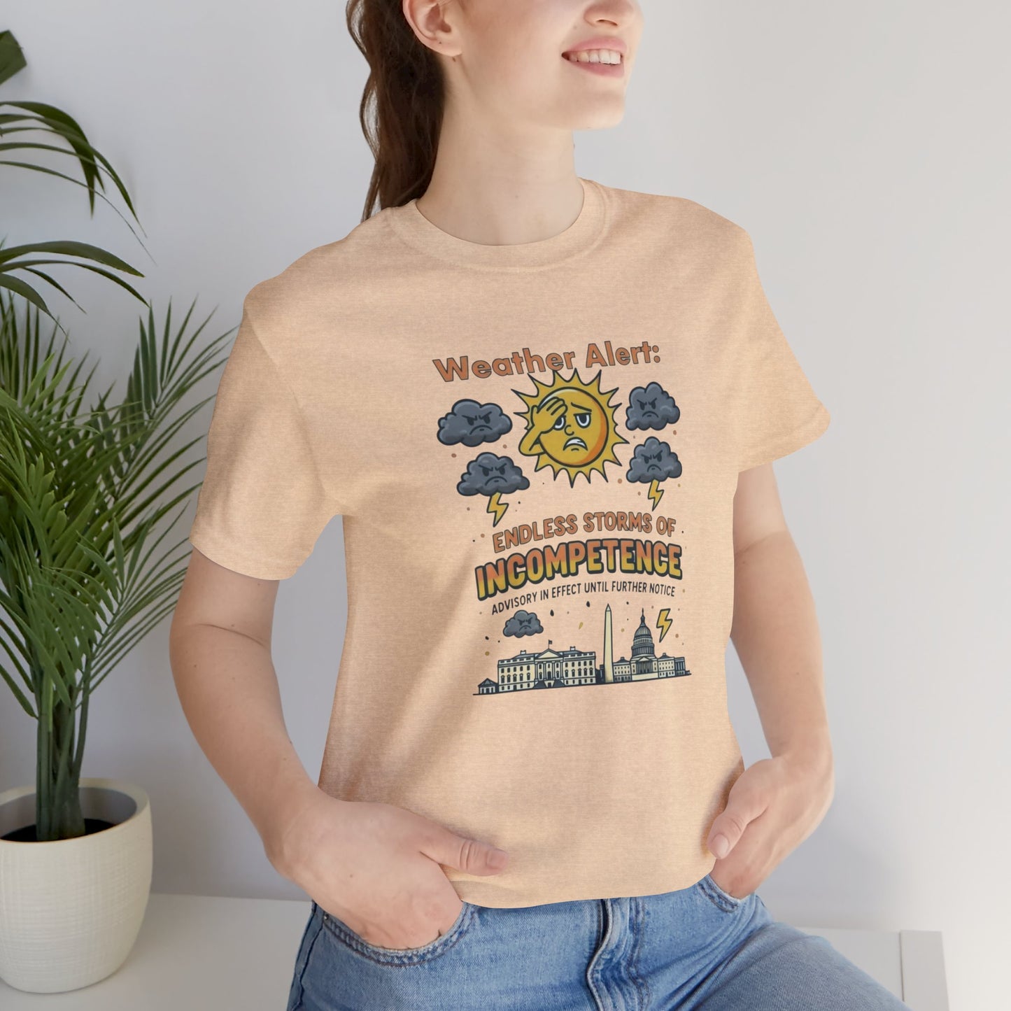 Weather Alert Political Satire T-Shirt – Funny Protest Shirt | Whimspin