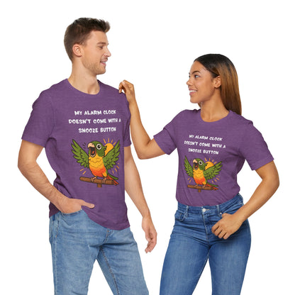 Funny Parrot Tee | Cute Animal Graphic T-Shirt, My Alarm Clock Doesn't Come With a Snooze Button, Gift for Bird Lovers, Humorous [...]