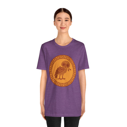 Athena’s Owl T-Shirt – Greek Mythology Bird Tee