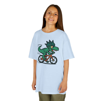 Kids Velociraptor Bike T-Shirt – Funny Dino Velo Tee