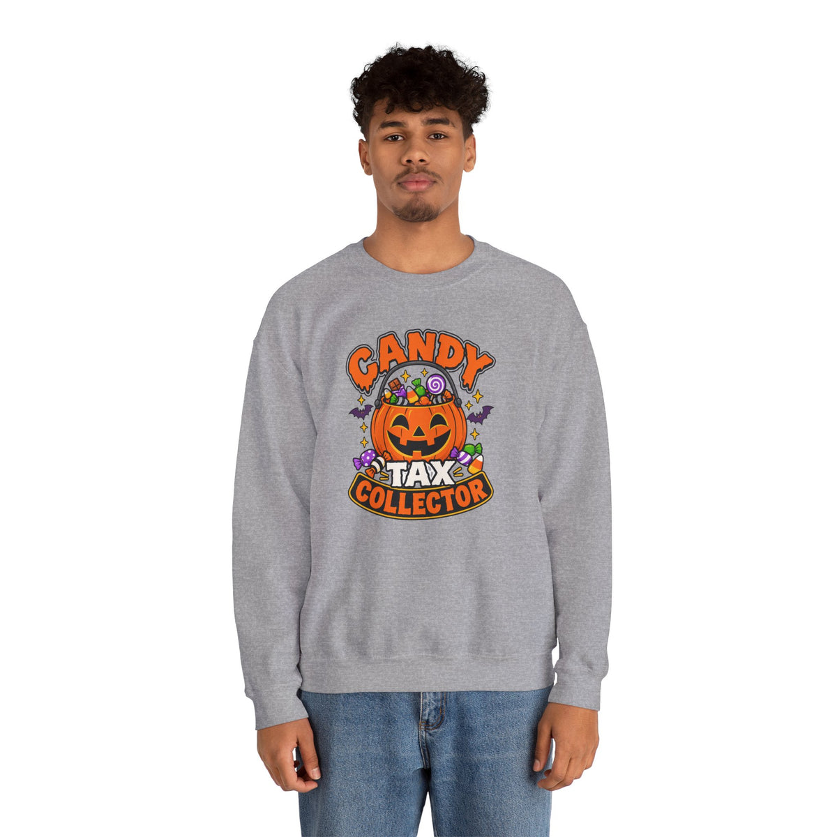 Candy Tax Collector Sweatshirt – Funny Halloween Parent Crewneck