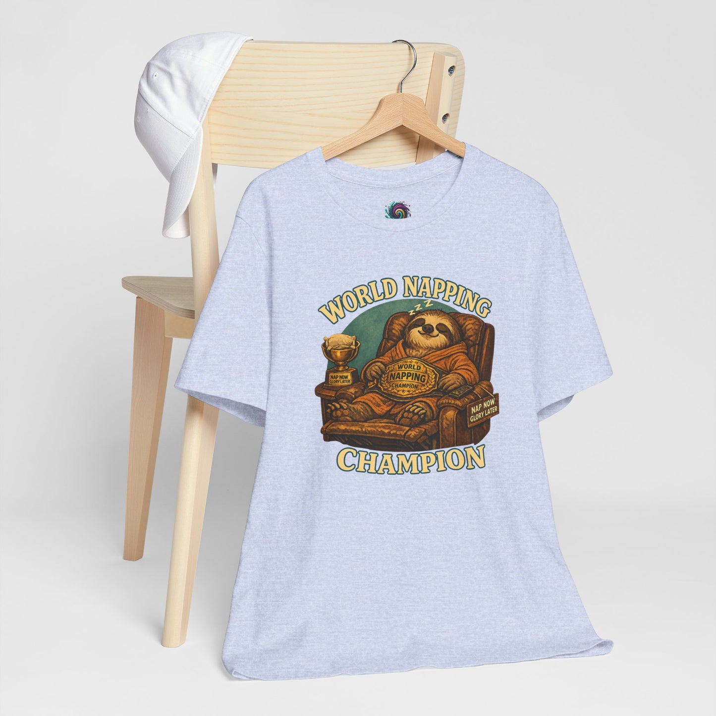 World Napping Champion T-Shirt – Funny Sloth Nap Tee