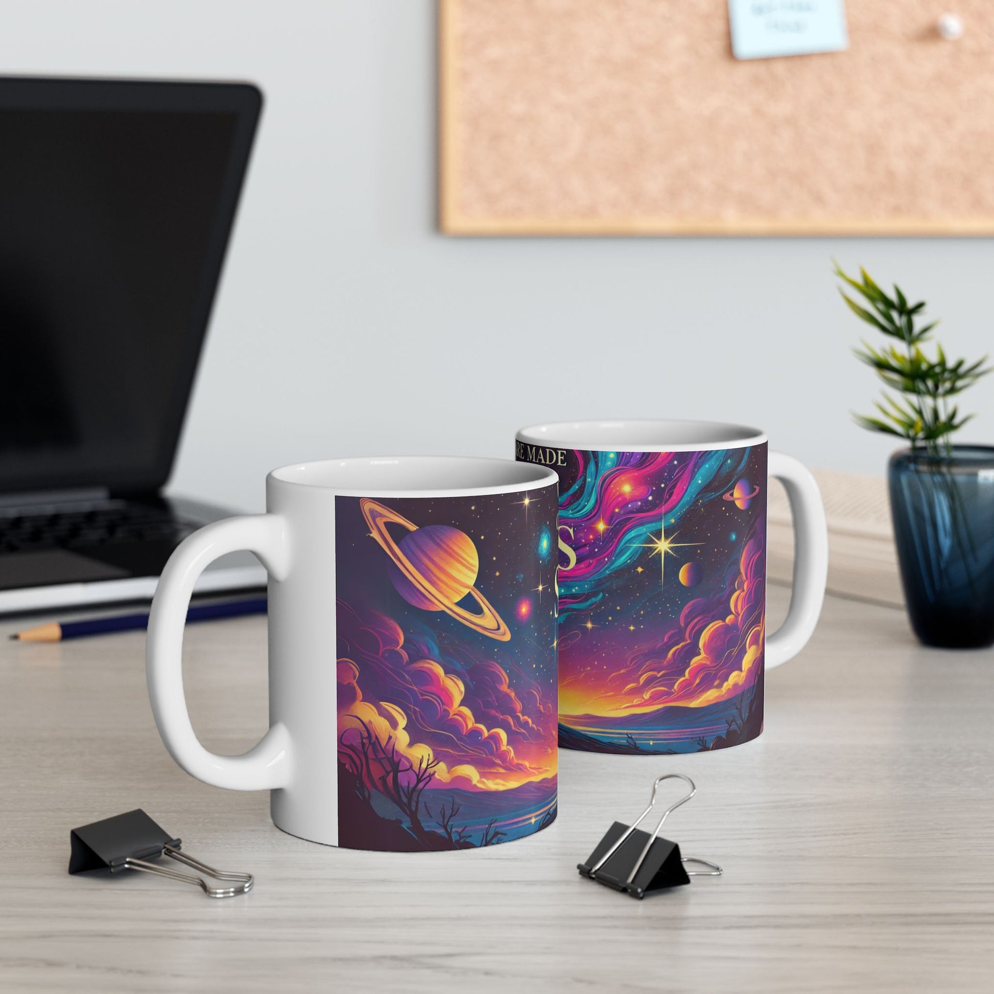 Stuff of Stars Mug – Inspirational Cosmic Quote Ceramic Cup - WhimSpin - https://whimspin.com