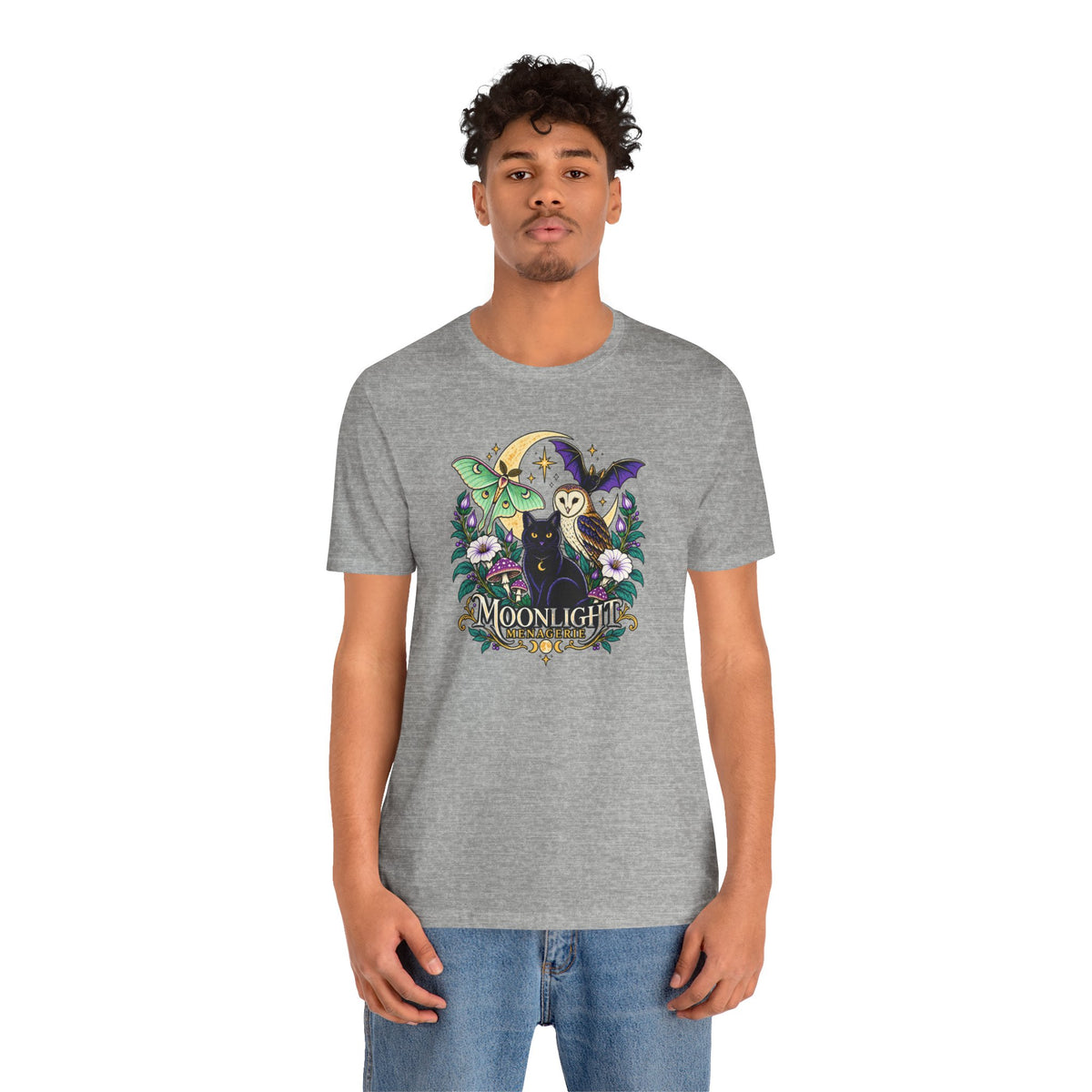 Moonlight Menagerie T-Shirt – Witchy Nocturnal Animals Tee