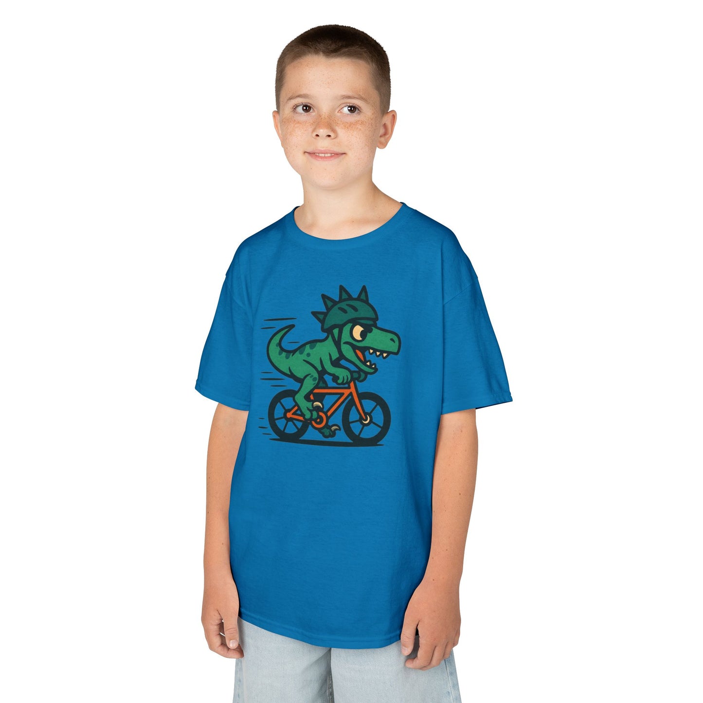 Kids Velociraptor Bike T-Shirt – Funny Dino Velo Tee