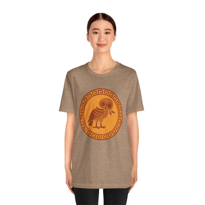 Athena’s Owl T-Shirt – Greek Mythology Bird Tee