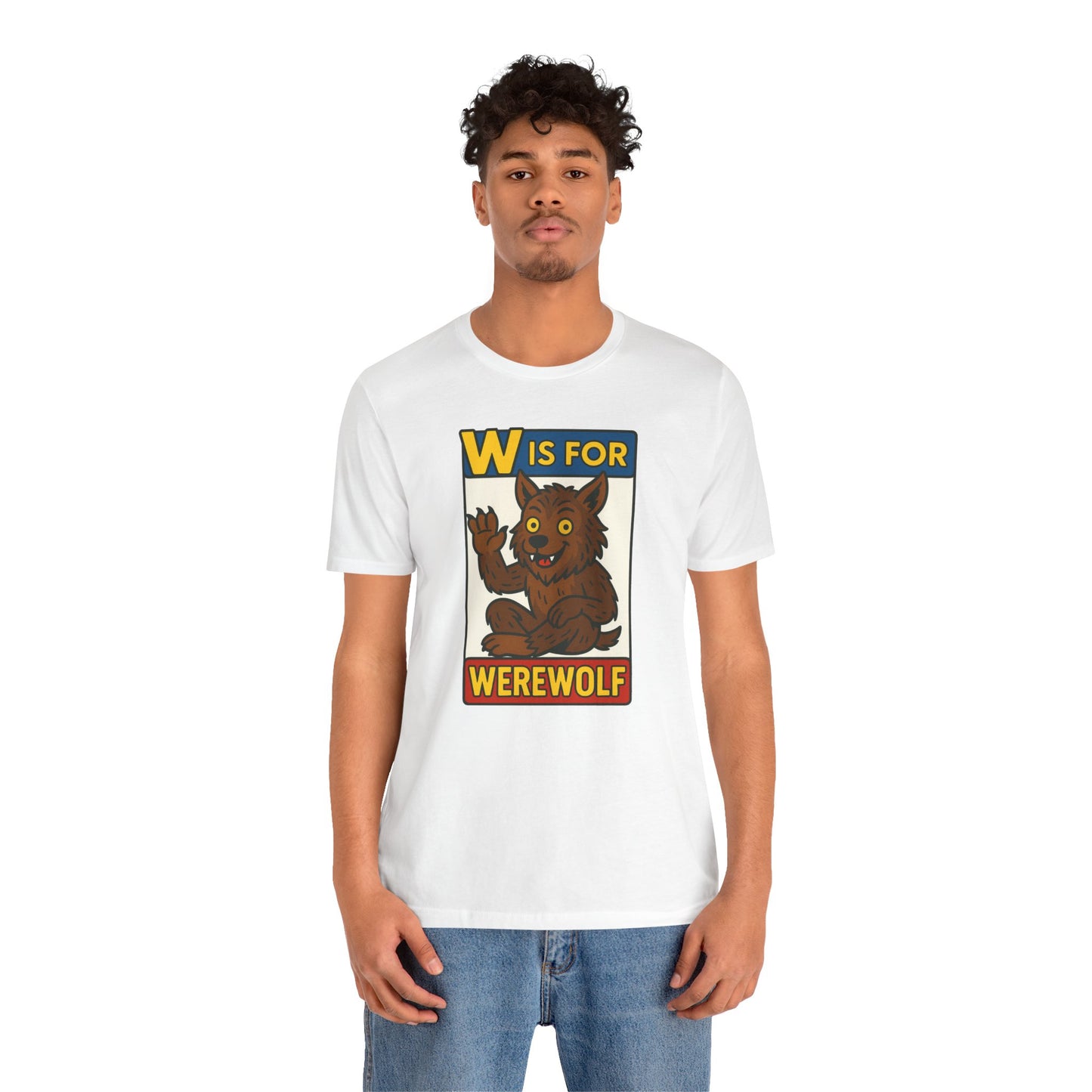 W Is for Werewolf T-Shirt – Cute Werewolf Shirt from Monster Alphabet