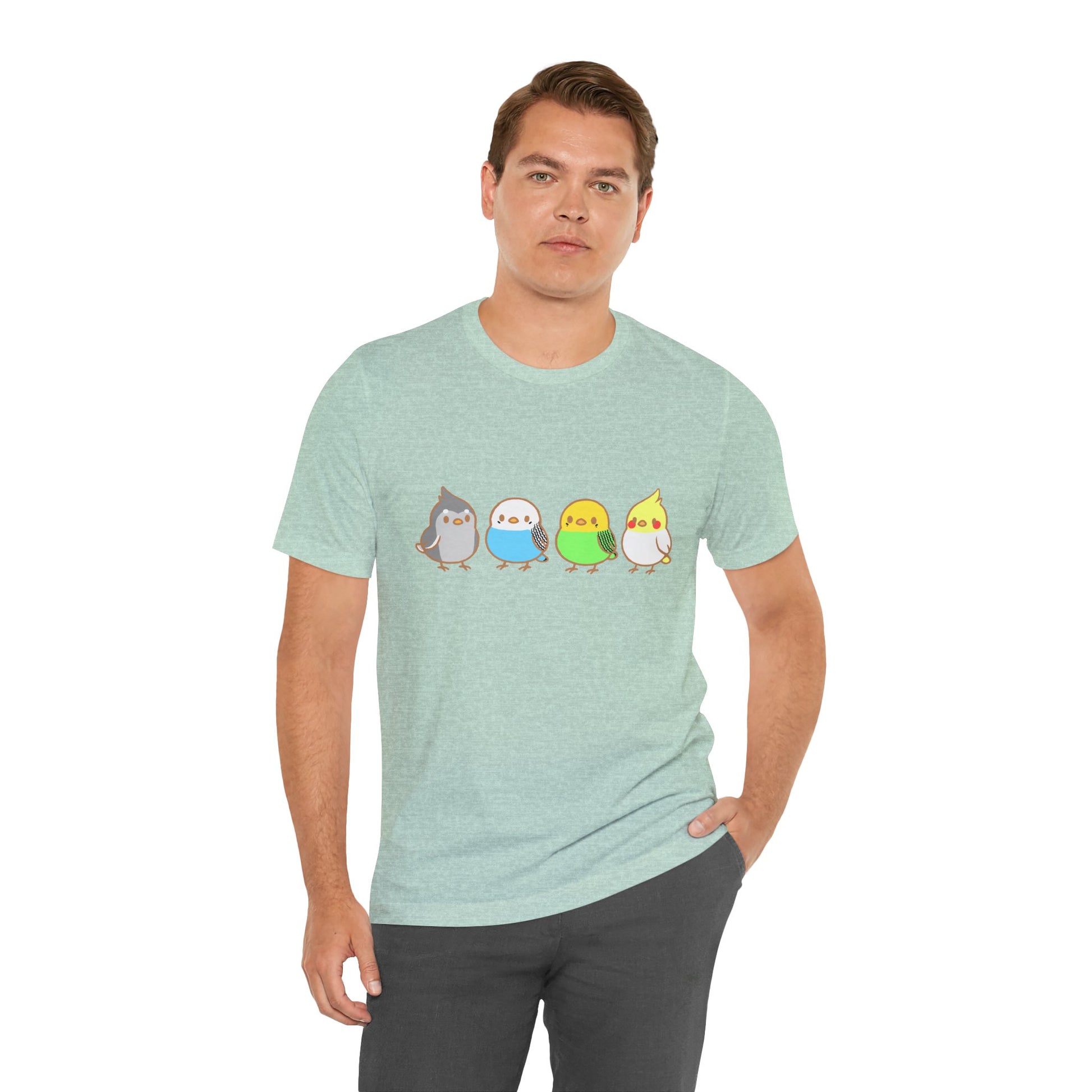 Chirpy Flock Bird T-Shirt – Cute Tee for Animal Lovers - WhimSpin - https://whimspin.com
