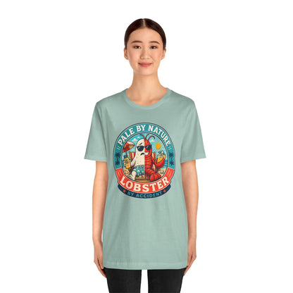 Pale by Nature Lobster by Accident T-Shirt – Funny Sunburn Summer Graphic Tee
