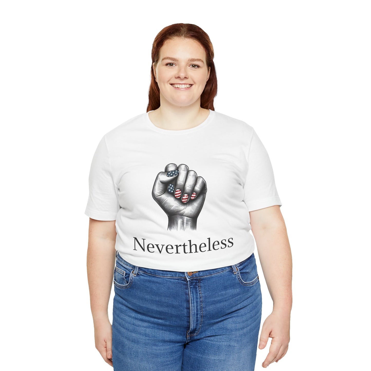 Nevertheless Feminist T-Shirt – Resist Fist Graphic Protest Tee
