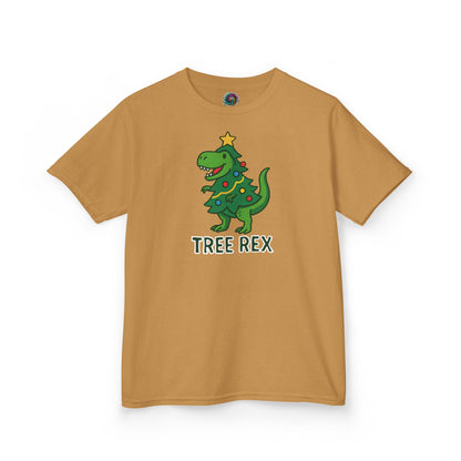Tree Rex Kids’ Christmas T-Shirt – Cute Dino Holiday Tee