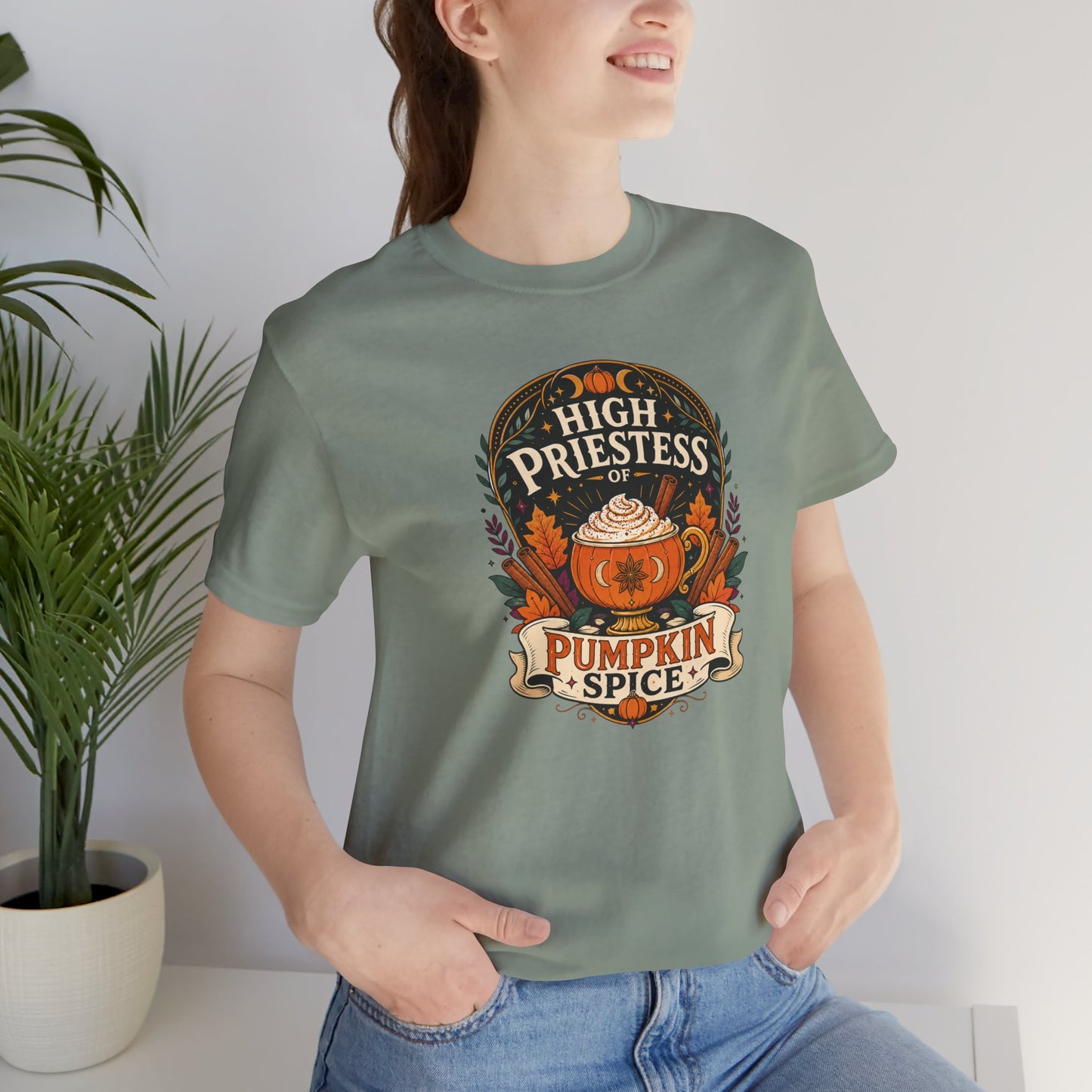 High Priestess of Pumpkin Spice T-Shirt – Funny Fall Tee