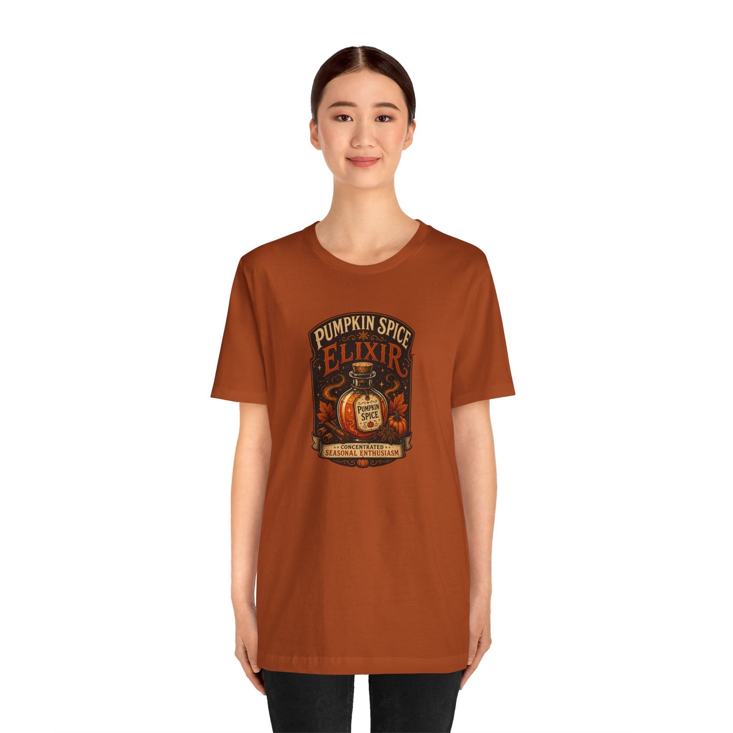 Pumpkin Spice Elixir T-Shirt – Funny Witchy Fall Coffee Tee