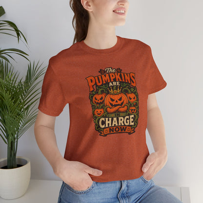 The Pumpkins Are in Charge Now T-Shirt – Funny Halloween Fall Tee