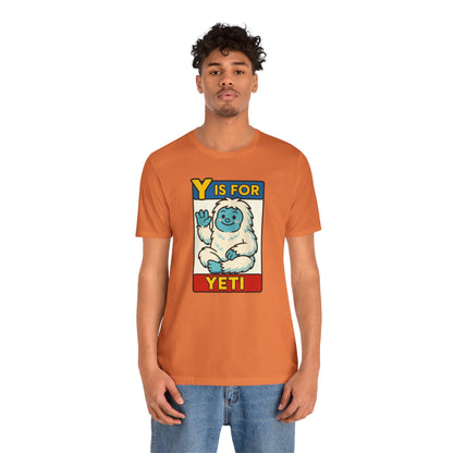 Y Is for Yeti T-Shirt – Cute Winter Monster Tee from the Monster Alphabet Series