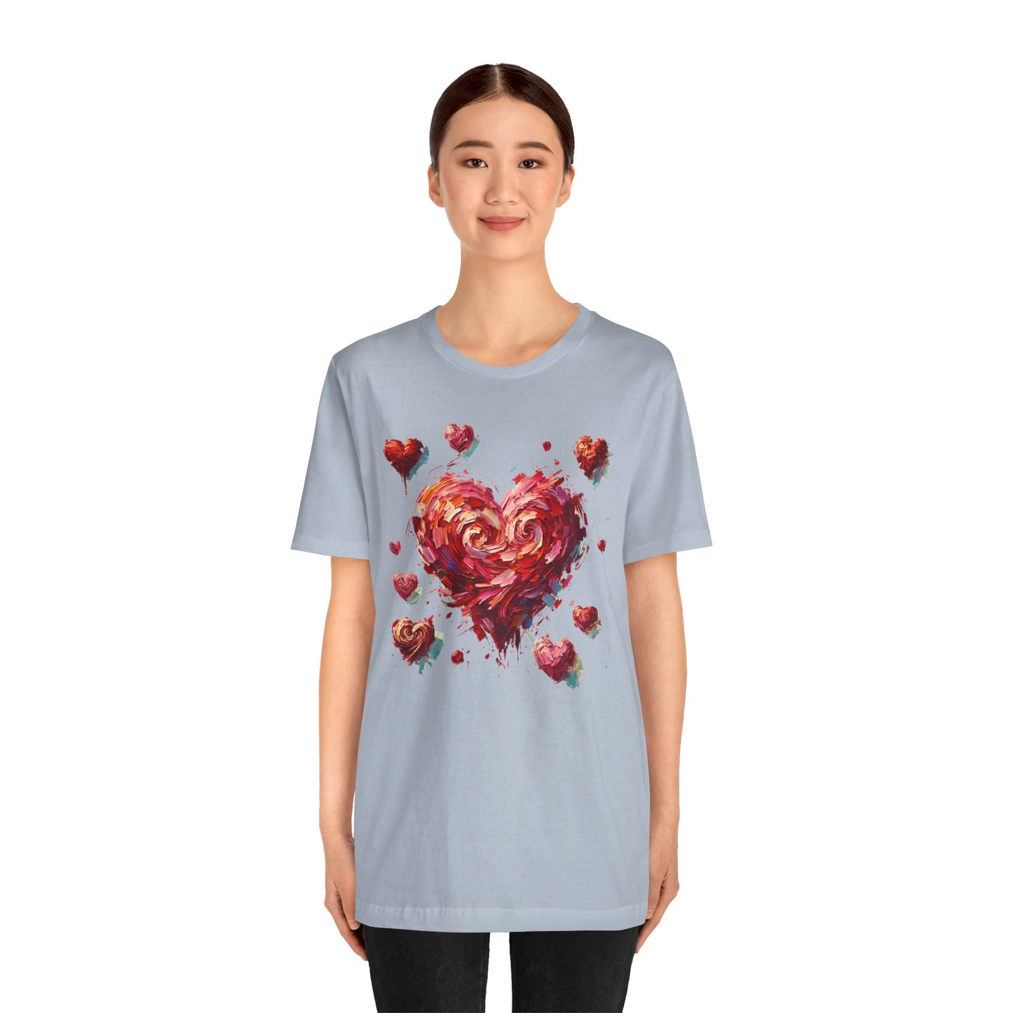 Impressionistic Heart T-Shirt – Artistic Valentine's Day Tee