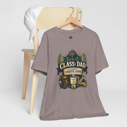 Chaotic Good Dad T-Shirt – RPG Gamer Dad Graphic Tee