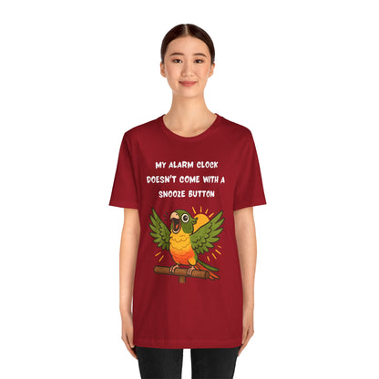 Funny Parrot Tee | Cute Animal Graphic T-Shirt, My Alarm Clock Doesn't Come With a Snooze Button, Gift for Bird Lovers, Humorous [...]