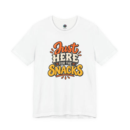 Just Here for the Snacks T-Shirt – Funny Halloween Foodie Tee