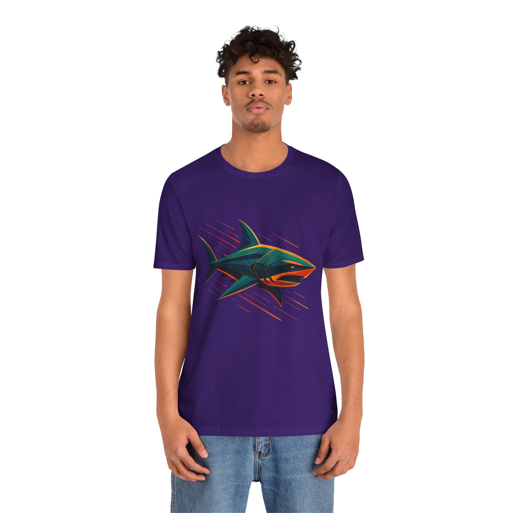 Electric Apex Shark T-Shirt – Bold Ocean Graphic Tee - WhimSpin - https://whimspin.com