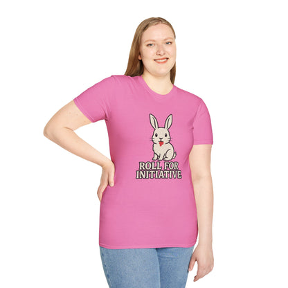 Roll for Initiative T-Shirt – Killer Bunny Humor Gaming Tee