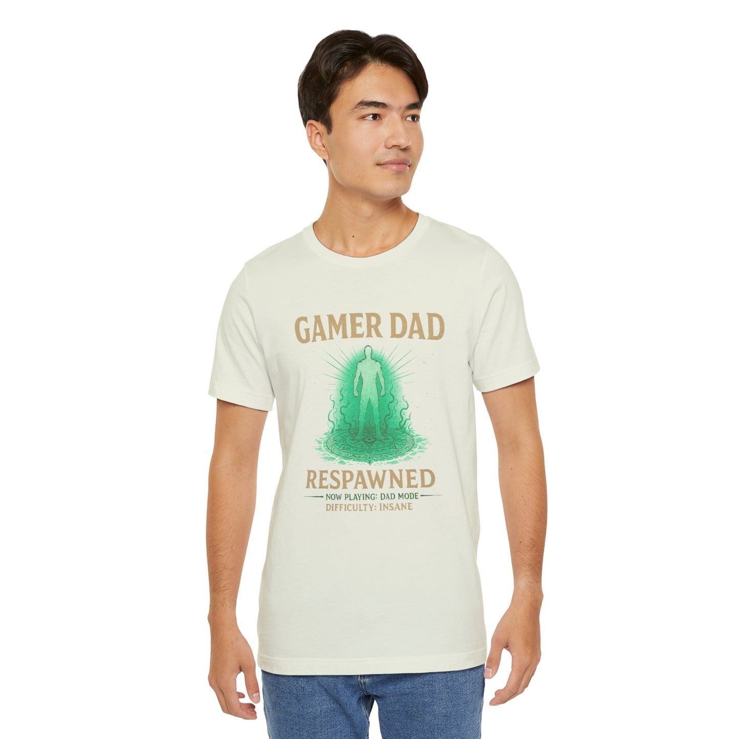 Gamer Dad Respawned T-Shirt – Funny New Fatherhood Gaming Tee
