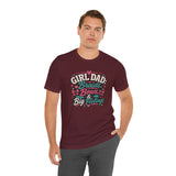 Maroon crewneck Girl Dad t-shirt with front print 