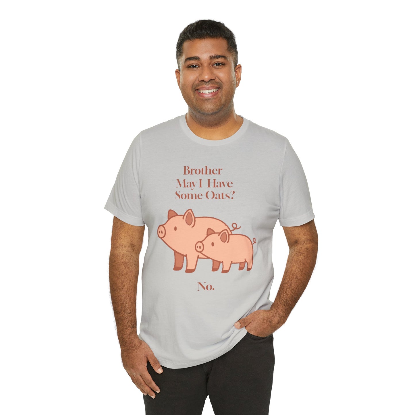 Brother May I Have Some Oats T-Shirt – Funny Viral Pig Meme Tee