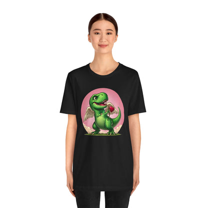 Cupidsaurus Rex T-Shirt – Funny Dinosaur Cupid Valentine’s Day Tee