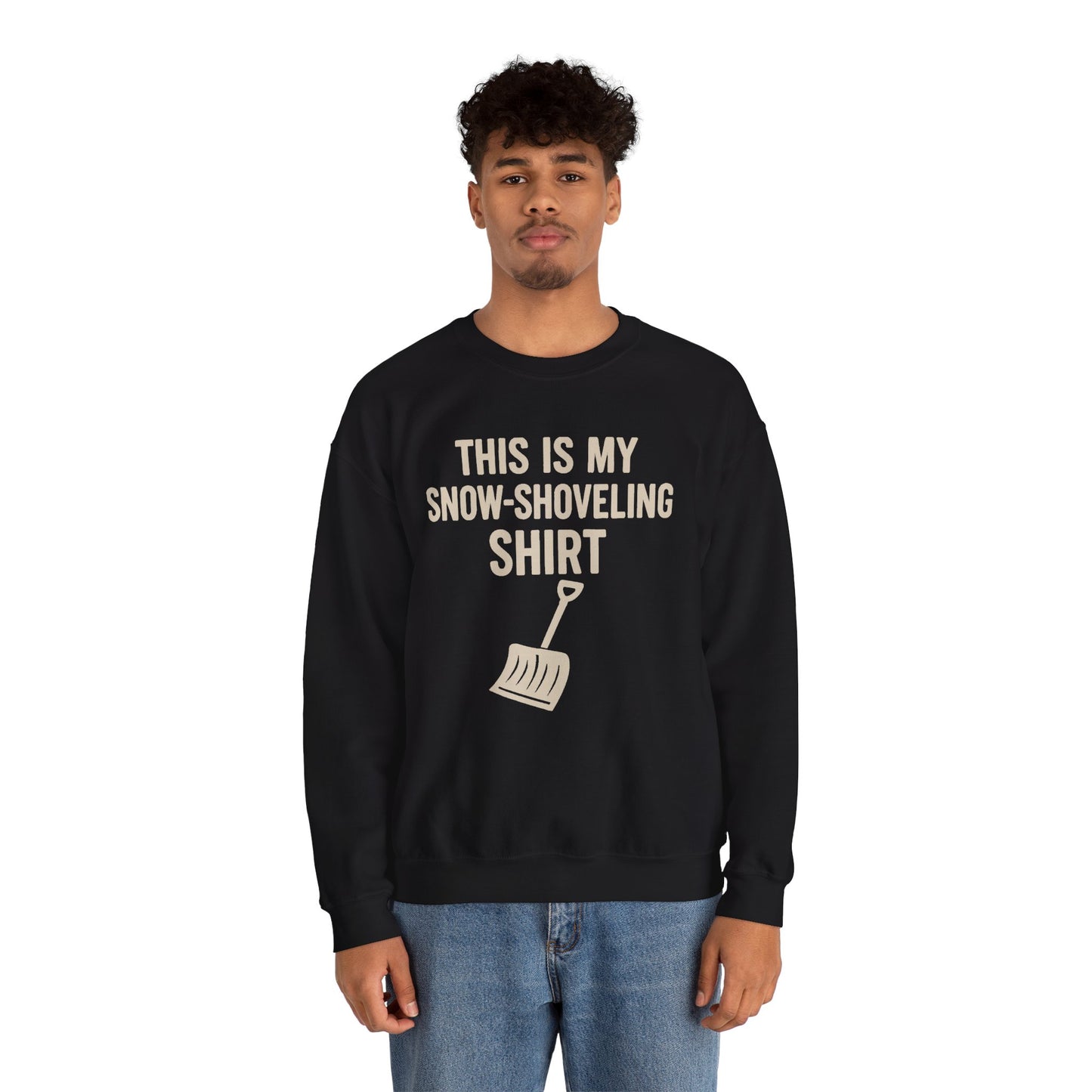 This Is My Snow-Shoveling Shirt – Funny Winter Chore Sweatshirt