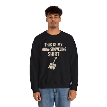 This Is My Snow-Shoveling Shirt – Funny Winter Chore Sweatshirt