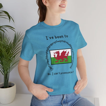 Llanfairpwllgwyngyllgogerychwyrndrobwllllantysiliogogogoch T-Shirt – Funny Wales Travel Merch