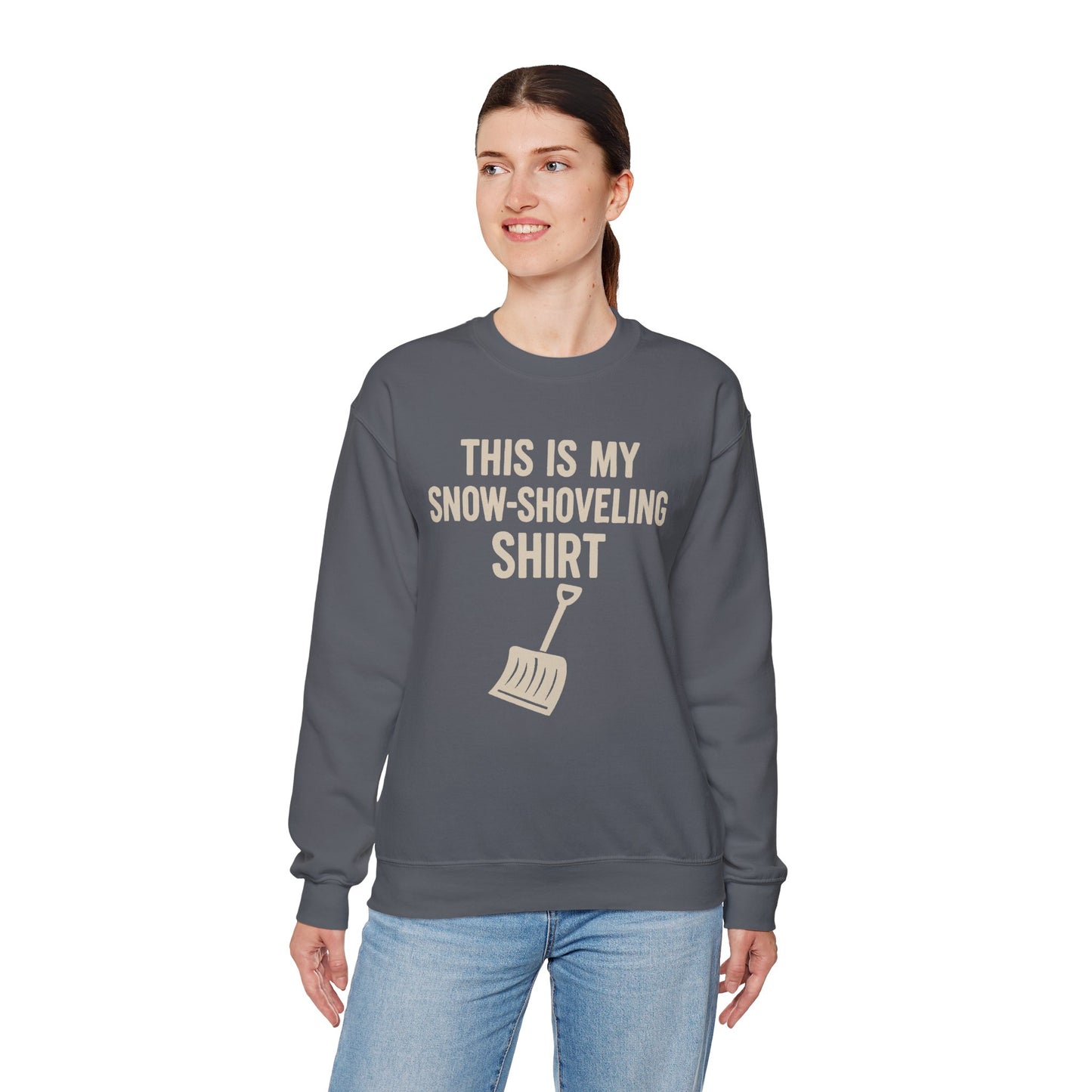 This Is My Snow-Shoveling Shirt – Funny Winter Chore Sweatshirt