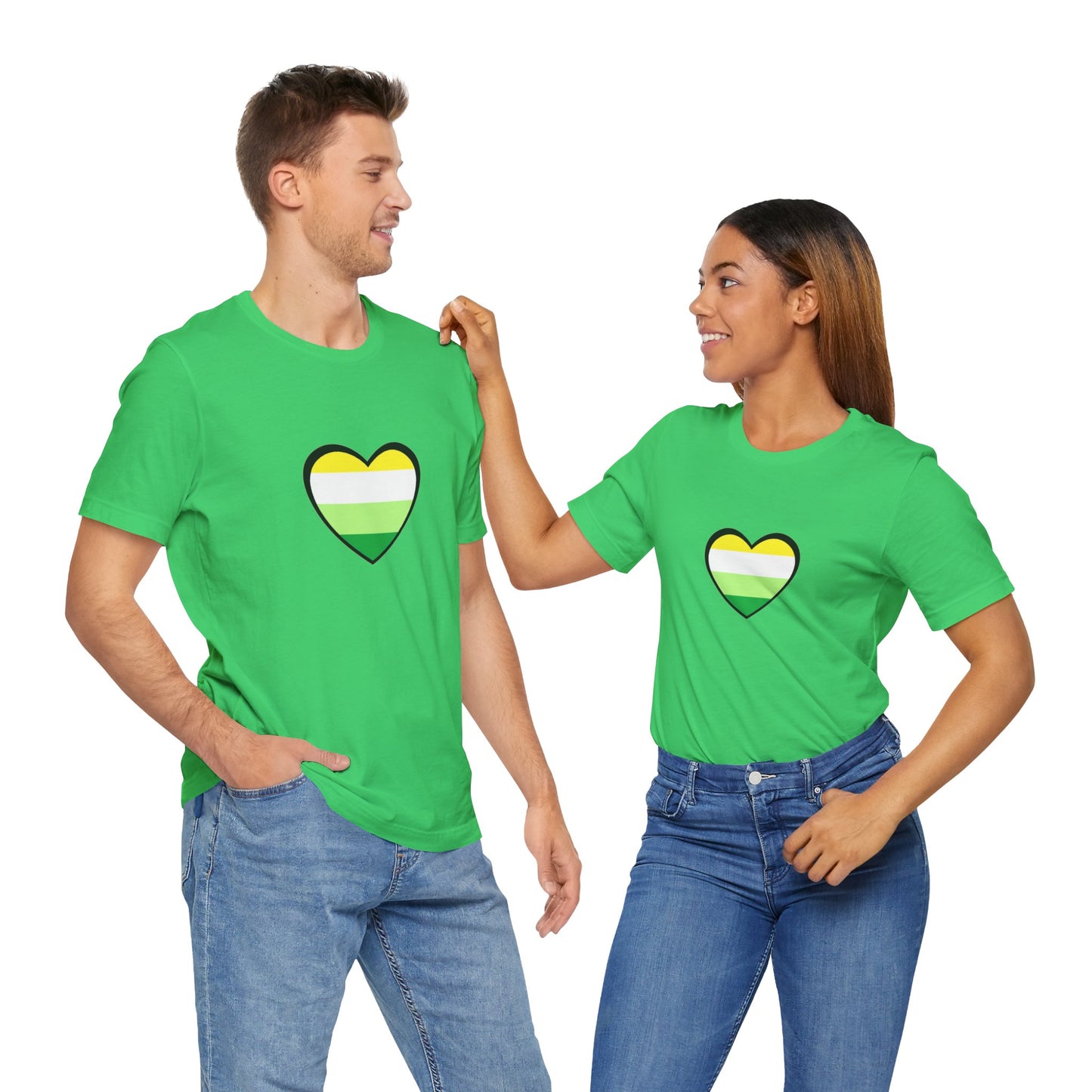 Gender Neutral Pride Flag Heart T-Shirt – Unisex LGBTQ+ Graphic Tee - WhimSpin - https://whimspin.com