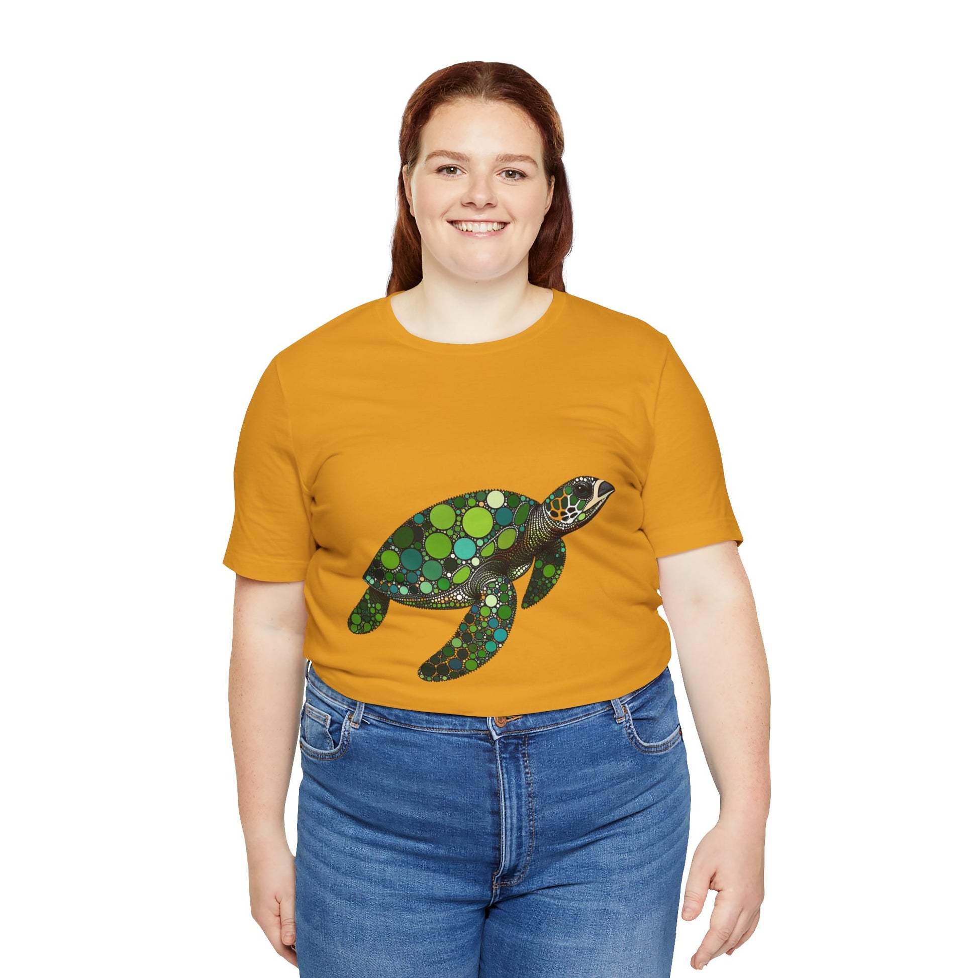Geometric Sea Turtle T-Shirt – Eco Ocean Vibes Graphic Tee - WhimSpin - https://whimspin.com