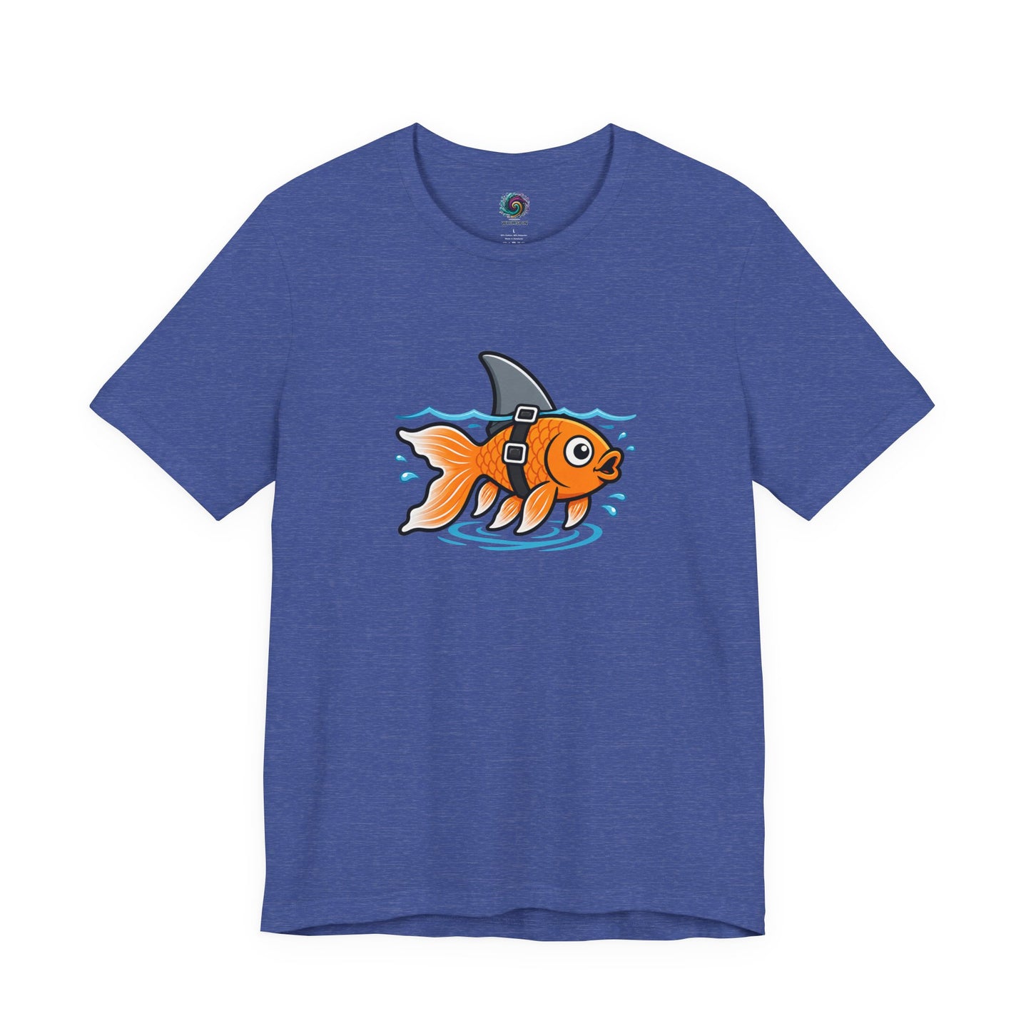 Goldfish Shark T-Shirt – Funny Fish Swimming  Graphic Tee
