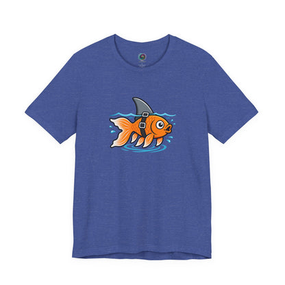 Goldfish Shark T-Shirt – Funny Fish Swimming  Graphic Tee