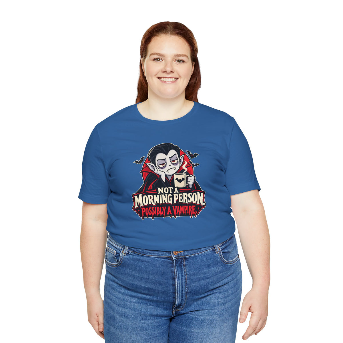 Not a Morning Person Possibly a Vampire T-Shirt – Funny Halloween Tee