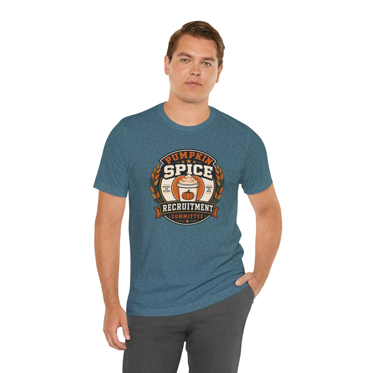 Pumpkin Spice Recruitment Committee T-Shirt – Funny Fall Tee