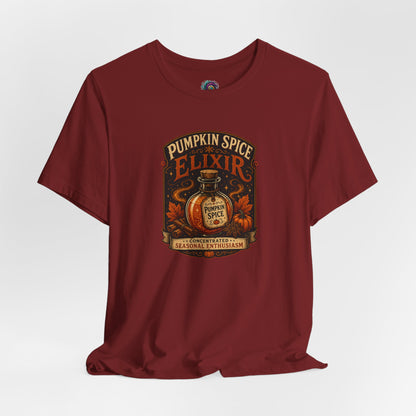 Pumpkin Spice Elixir T-Shirt – Funny Witchy Fall Coffee Tee