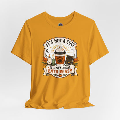 It’s Not a Cult Pumpkin Spice T-Shirt – Funny Fall Tee