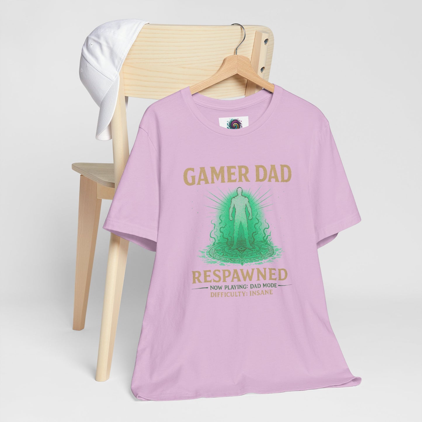 Gamer Dad Respawned T-Shirt – Funny New Fatherhood Gaming Tee