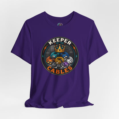 Keeper of the Cables T-Shirt – Funny Tech Dad Cable Tee