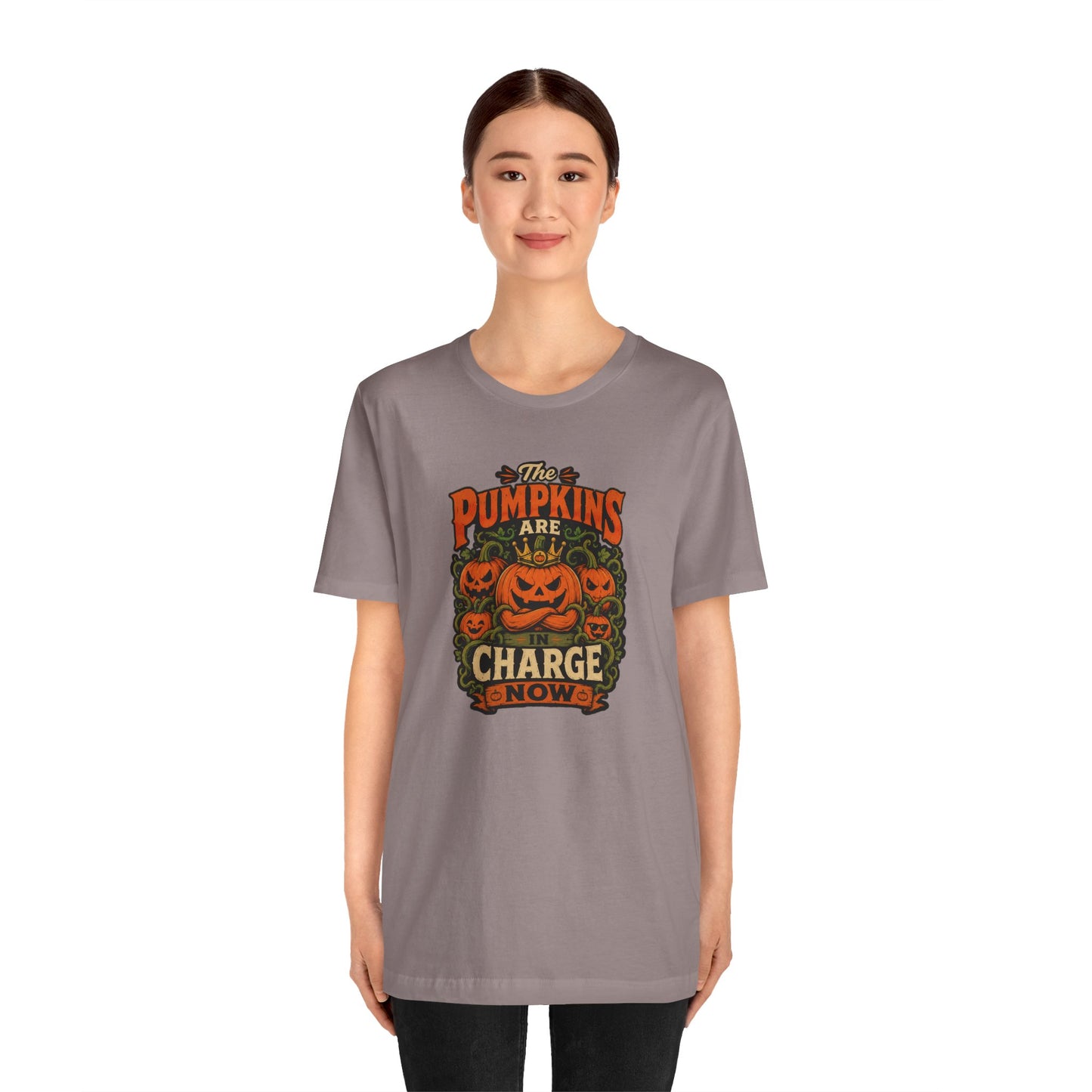 The Pumpkins Are in Charge Now T-Shirt – Funny Halloween Fall Tee