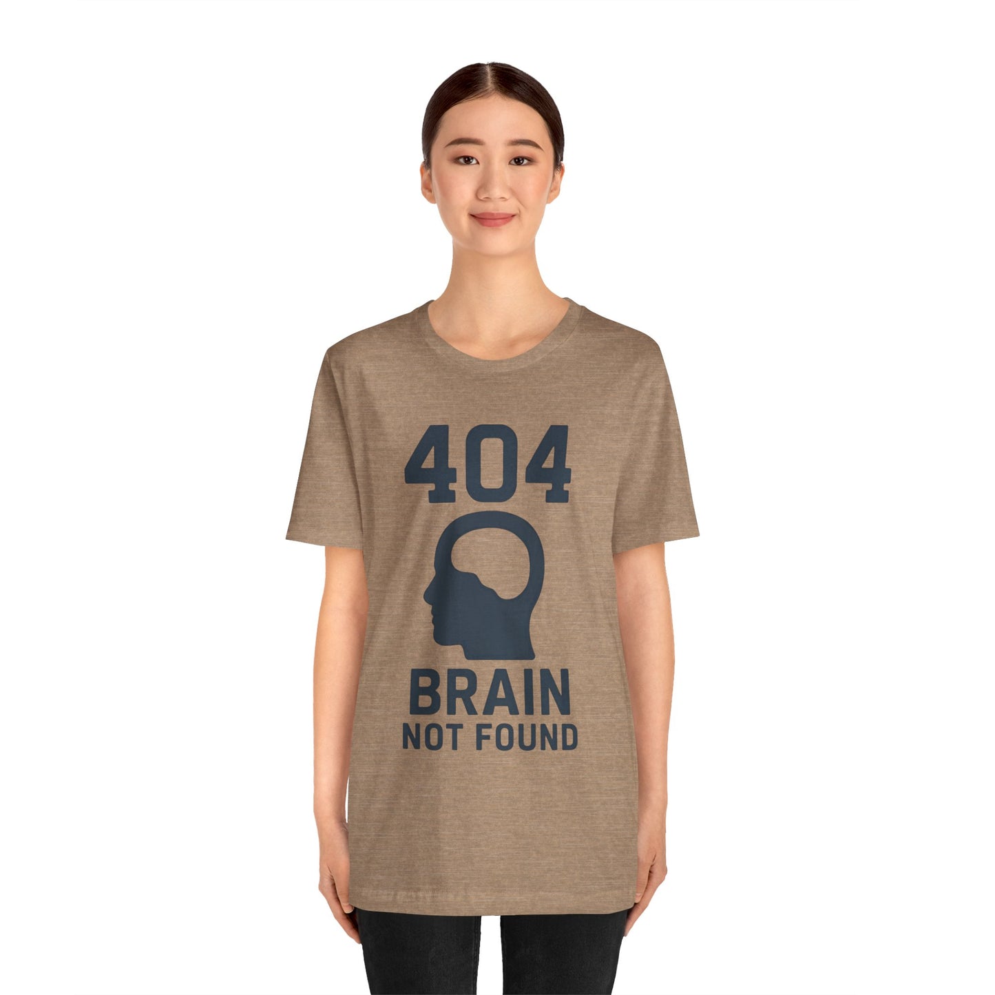 404 Brain Not Found T-Shirt – Techie Humor for Nerds & Geeks