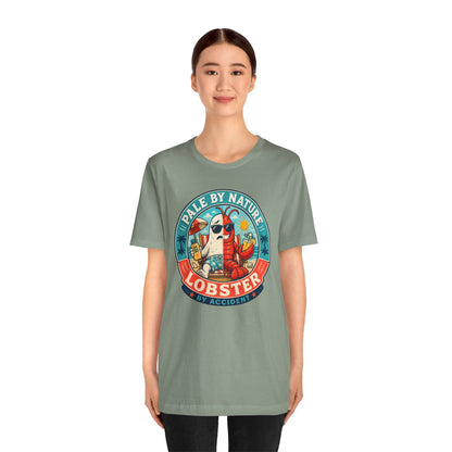 Pale by Nature Lobster by Accident T-Shirt – Funny Sunburn Summer Graphic Tee