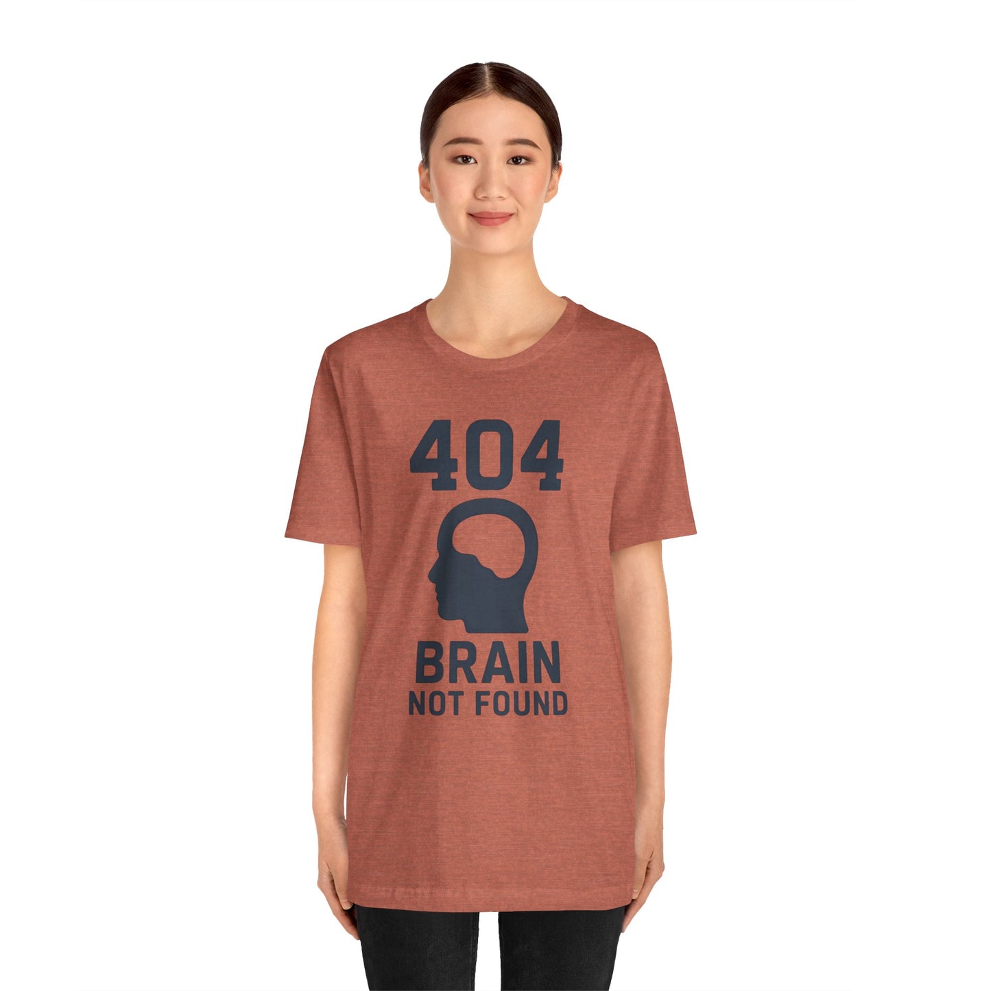 404 Brain Not Found T-Shirt – Techie Humor for Nerds & Geeks