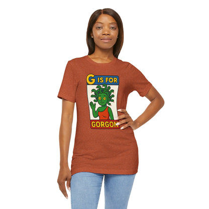 G Is for Gorgon T-Shirt – Funny Gorgon Legend Alphabet Tee